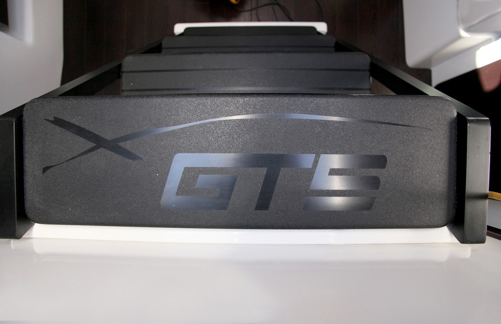 GTS logo in the top step of the companionway - GTS43  © Crosbie Lorimer http://www.crosbielorimer.com